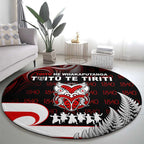 Aotearoa Toitu He Whakaputanga Round Carpet Toitu Te Tiriti O Waitangi