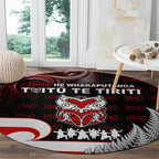 Aotearoa Toitu He Whakaputanga Round Carpet Toitu Te Tiriti O Waitangi