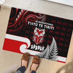 Aotearoa Toitu He Whakaputanga Rubber Doormat Toitu Te Tiriti O Waitangi