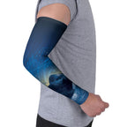 New Zealand Matariki Arm Sleeves Maori Waka With Silver Fern