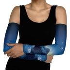 New Zealand Matariki Arm Sleeves Maori Waka With Silver Fern