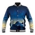 New Zealand Matariki Baseball Jacket Maori Waka With Silver Fern