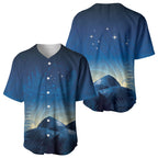 New Zealand Matariki Baseball Jersey Maori Waka With Silver Fern