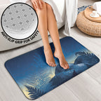 New Zealand Matariki Bathroom Set Maori Waka With Silver Fern