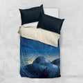 New Zealand Matariki Bedding Set Maori Waka With Silver Fern