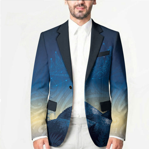 New Zealand Matariki Blazer Maori Waka With Silver Fern