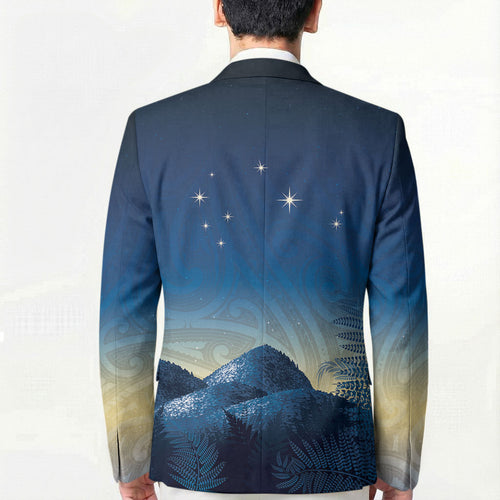 New Zealand Matariki Blazer Maori Waka With Silver Fern