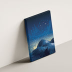 New Zealand Matariki Canvas Wall Art Maori Waka With Silver Fern