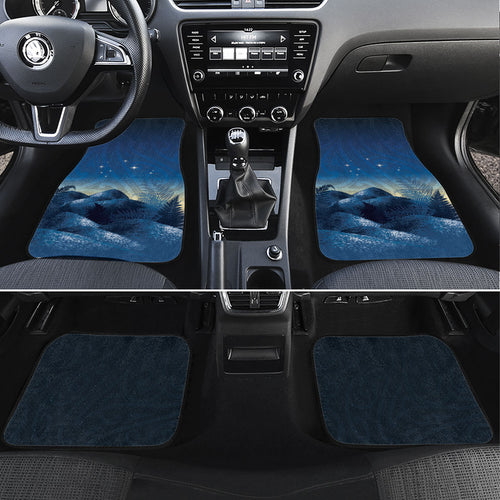 New Zealand Matariki Car Mats Maori Waka With Silver Fern