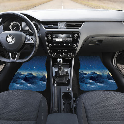 New Zealand Matariki Car Mats Maori Waka With Silver Fern