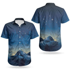 New Zealand Matariki Couples Matching Long Sleeve Bodycon Dress and Hawaiian Shirt Maori Waka With Silver Fern
