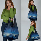 New Zealand Matariki Grocery Bag Maori Waka With Silver Fern