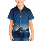 New Zealand Matariki Hawaiian Shirt Maori Waka With Silver Fern