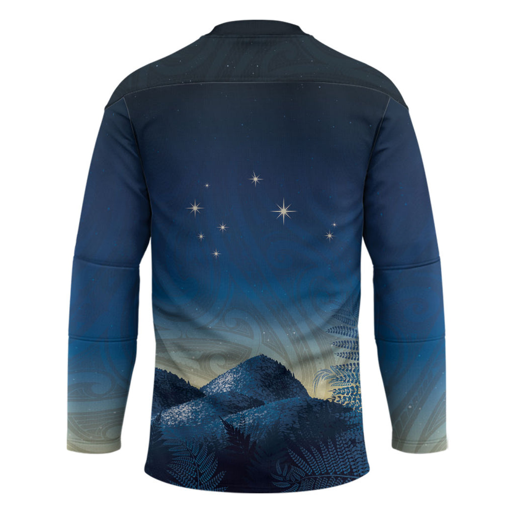 New Zealand Matariki Hockey Jersey Maori Waka With Silver Fern