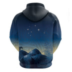 New Zealand Matariki Hoodie Maori Waka With Silver Fern
