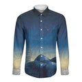 New Zealand Matariki Long Sleeve Button Shirt Maori Waka With Silver Fern