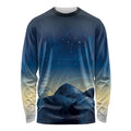 New Zealand Matariki Long Sleeve Shirt Maori Waka With Silver Fern