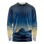 New Zealand Matariki Long Sleeve Shirt Maori Waka With Silver Fern