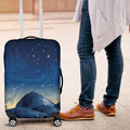 New Zealand Matariki Luggage Cover Maori Waka With Silver Fern