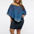 New Zealand Matariki Off Shoulder Short Dress Maori Waka With Silver Fern