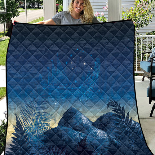 New Zealand Matariki Quilt Maori Waka With Silver Fern
