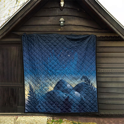 New Zealand Matariki Quilt Maori Waka With Silver Fern