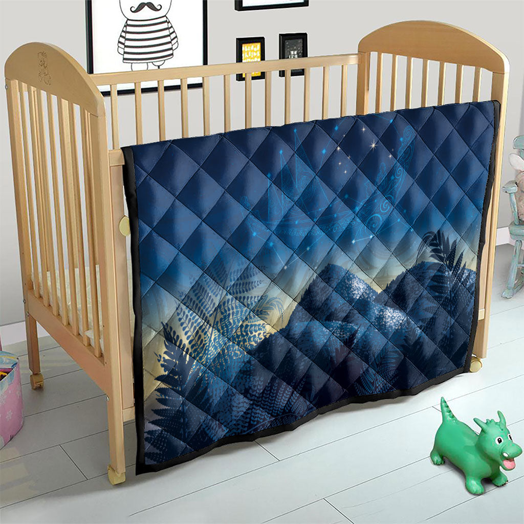 New Zealand Matariki Quilt Maori Waka With Silver Fern