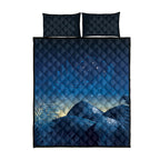 New Zealand Matariki Quilt Bed Set Maori Waka With Silver Fern