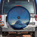 New Zealand Matariki Spare Tire Cover Maori Waka With Silver Fern