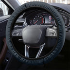 New Zealand Matariki Steering Wheel Cover Maori Waka With Silver Fern