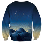 New Zealand Matariki Sweatshirt Maori Waka With Silver Fern