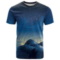 New Zealand Matariki T Shirt Maori Waka With Silver Fern