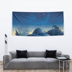 New Zealand Matariki Tapestry Maori Waka With Silver Fern