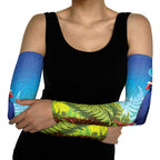 New Zealand Christmas Arm Sleeves Pukeko With Ponga Tree Silver Fern