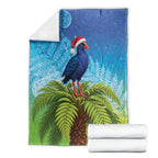 New Zealand Christmas Blanket Pukeko With Ponga Tree Silver Fern