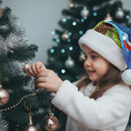 New Zealand Christmas Santa Hat Pukeko With Ponga Tree Silver Fern