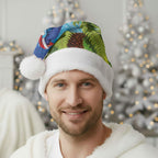 New Zealand Christmas Santa Hat Pukeko With Ponga Tree Silver Fern