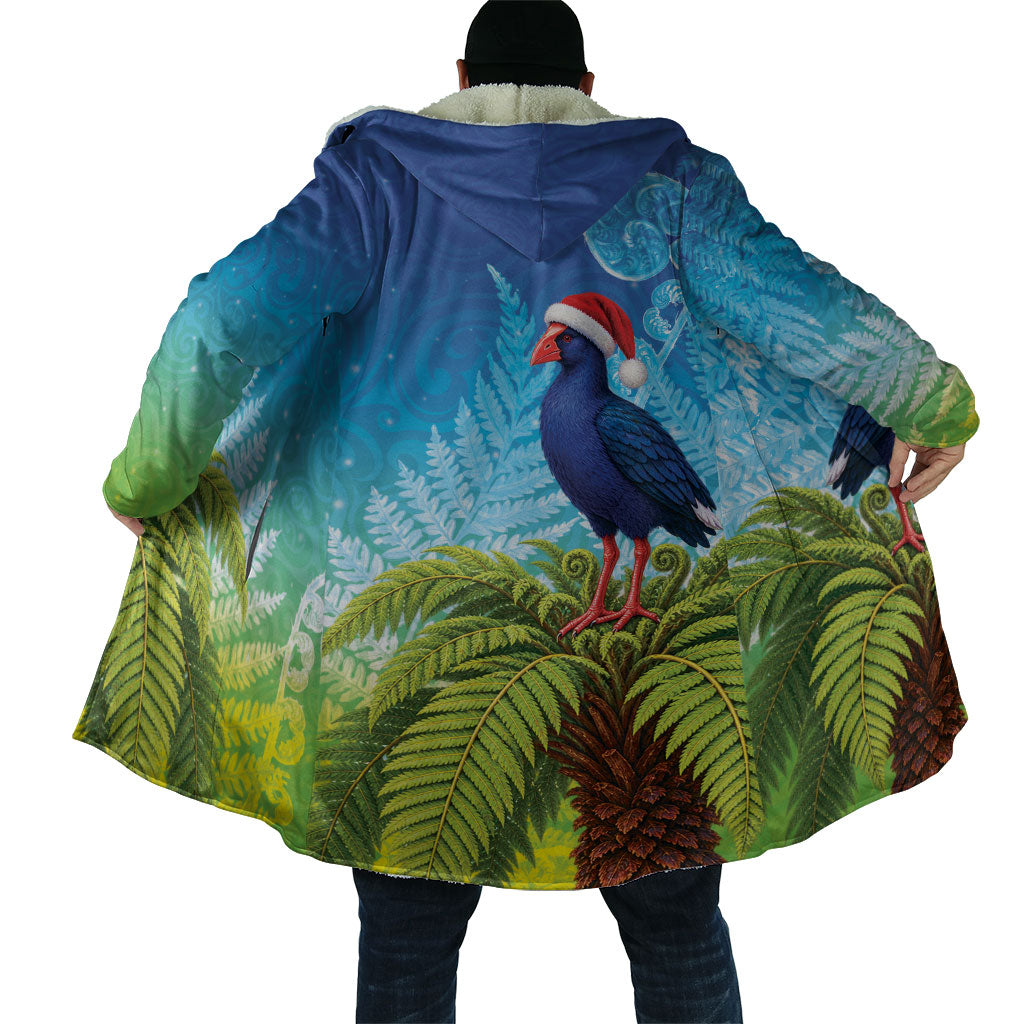 New Zealand Christmas Cloak Pukeko With Ponga Tree Silver Fern