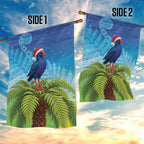 New Zealand Christmas Garden Flag Pukeko With Ponga Tree Silver Fern
