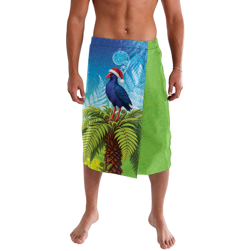 New Zealand Christmas Lavalava Pukeko With Ponga Tree Silver Fern