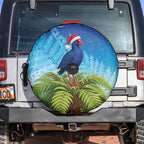 New Zealand Christmas Spare Tire Cover Pukeko With Ponga Tree Silver Fern