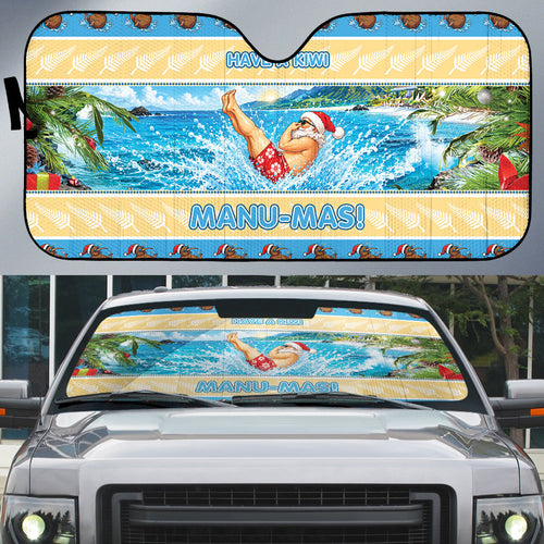 New Zealand Christmas Auto Sun Shade Have A Kiwi Manu-Mas