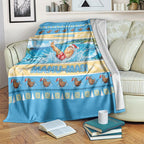 New Zealand Christmas Blanket Have A Kiwi Manu-Mas