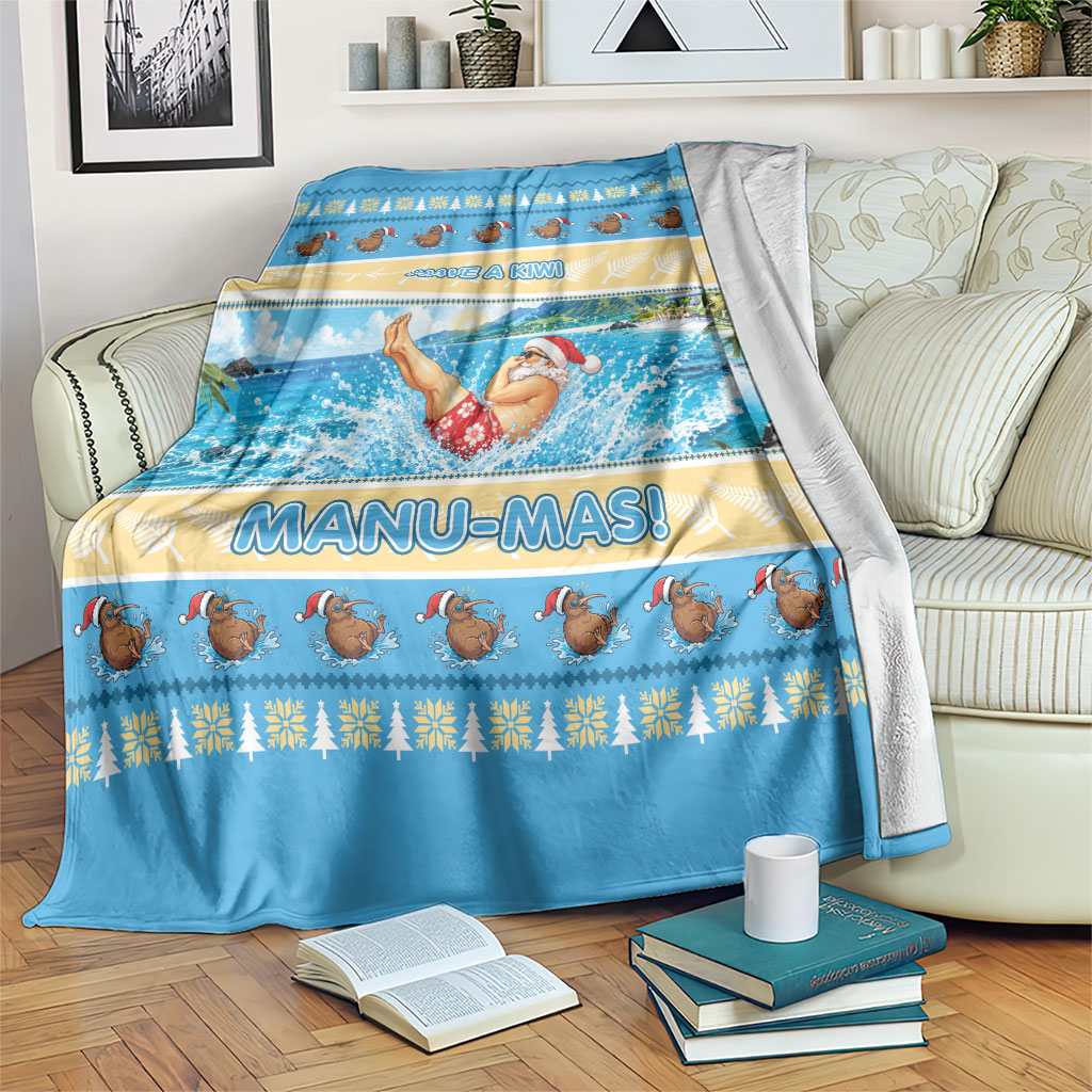 New Zealand Christmas Blanket Have A Kiwi Manu-Mas