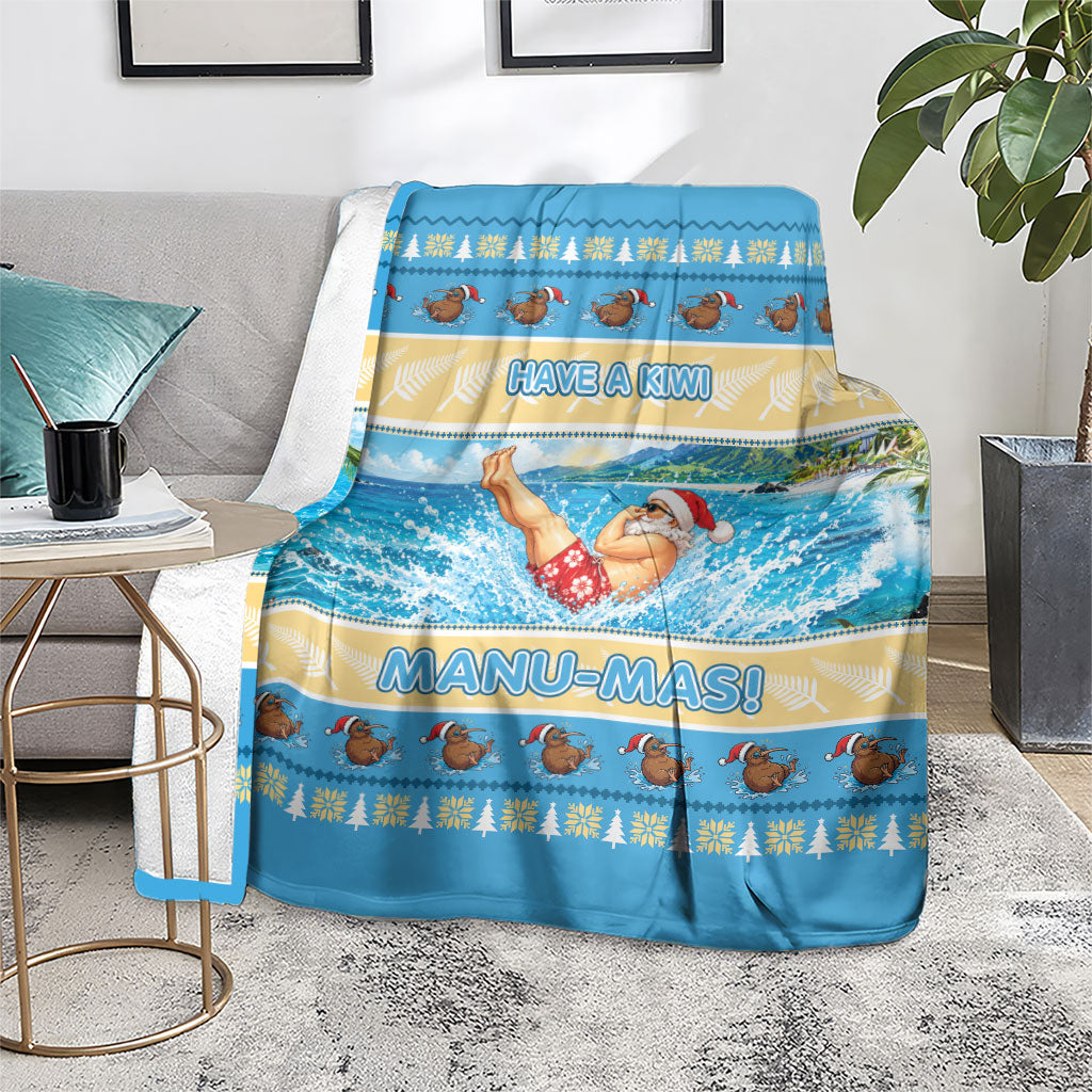 New Zealand Christmas Blanket Have A Kiwi Manu-Mas