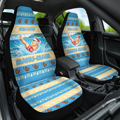 New Zealand Christmas Car Seat Cover Have A Kiwi Manu-Mas
