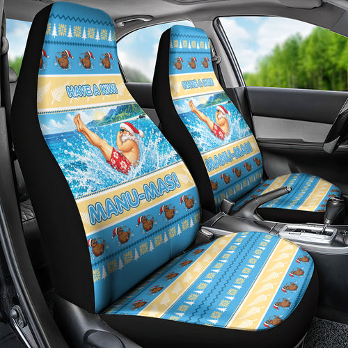 New Zealand Christmas Car Seat Cover Have A Kiwi Manu-Mas