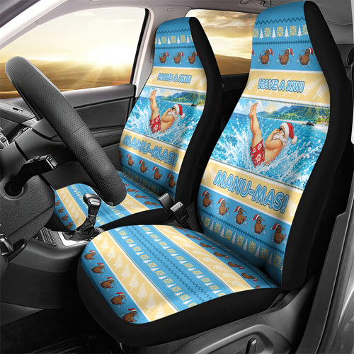 New Zealand Christmas Car Seat Cover Have A Kiwi Manu-Mas