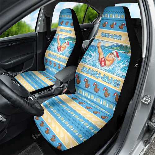 New Zealand Christmas Car Seat Cover Have A Kiwi Manu-Mas