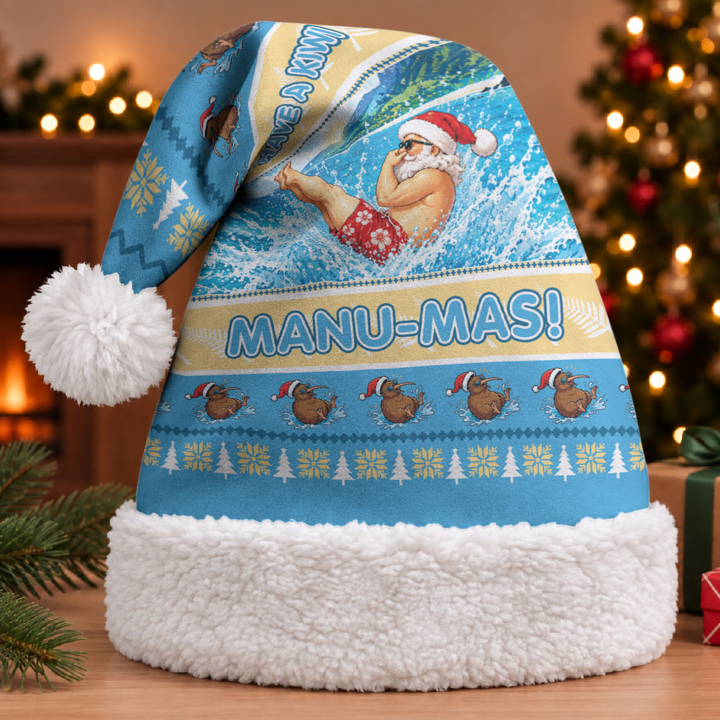 New Zealand Christmas Santa Hat Have A Kiwi Manu-Mas